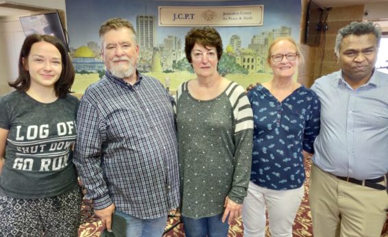 International volunteers at the Israel Prayer Tower